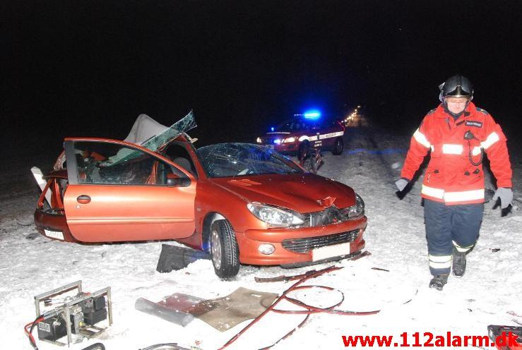 3 Biler bragede sammen. Juelsmindevej ved Assendrup. 17/03-2013. Kl. 20:44.