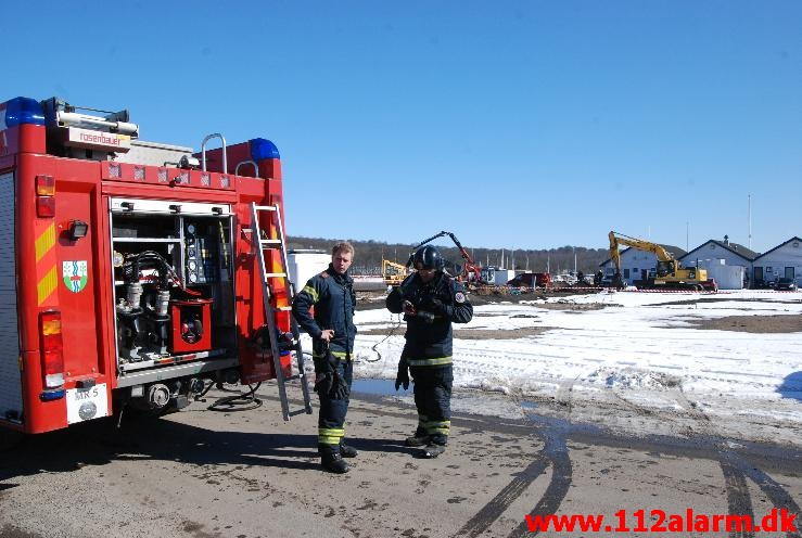 Gasudslip. Vejle Havn. 26/03-2013. Kl. 11:30.