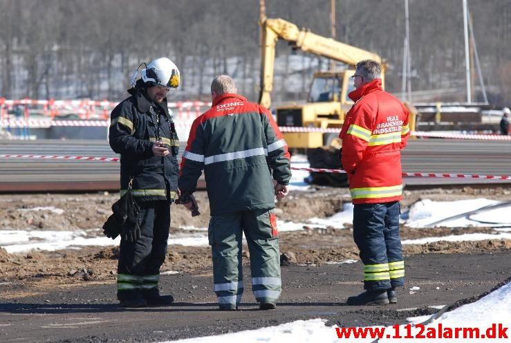 Gasudslip. Vejle Havn. 26/03-2013. Kl. 11:30.