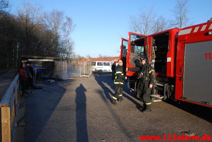 Containerbrand. Asylcenter i Jelling. 20/04-2013. Kl. 19:21.