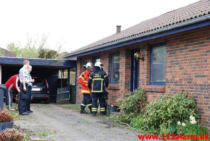 Ild i opvaskemaskine. Atlasvej i Vejle. 13/05-2013. Kl. 15:59.