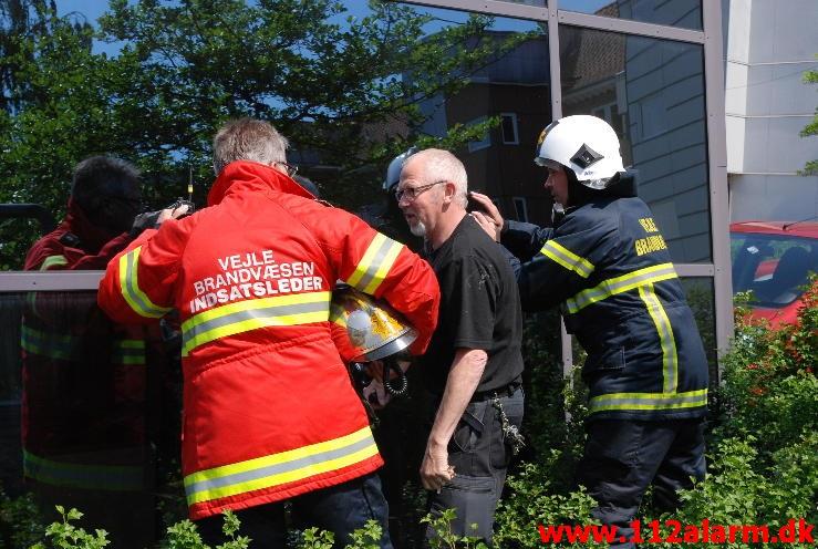 Brand i AAB`s Vaskeri. Mindegade i Vejle. 30/05-2013. Kl. 12:50.