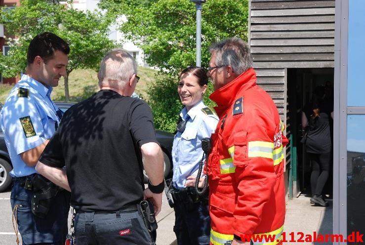 Brand i AAB`s Vaskeri. Mindegade i Vejle. 30/05-2013. Kl. 12:50.