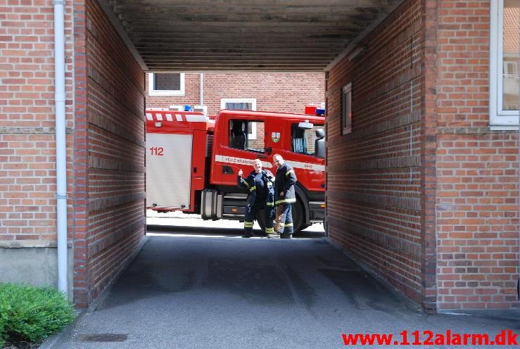 Brand i AAB`s Vaskeri. Mindegade i Vejle. 30/05-2013. Kl. 12:50.