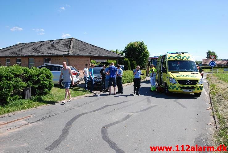 Meldingen lød på FUH-Fastklemte. Mørkholtvej 2 i Gårslev. 05/06-2013. Kl. 15:12.