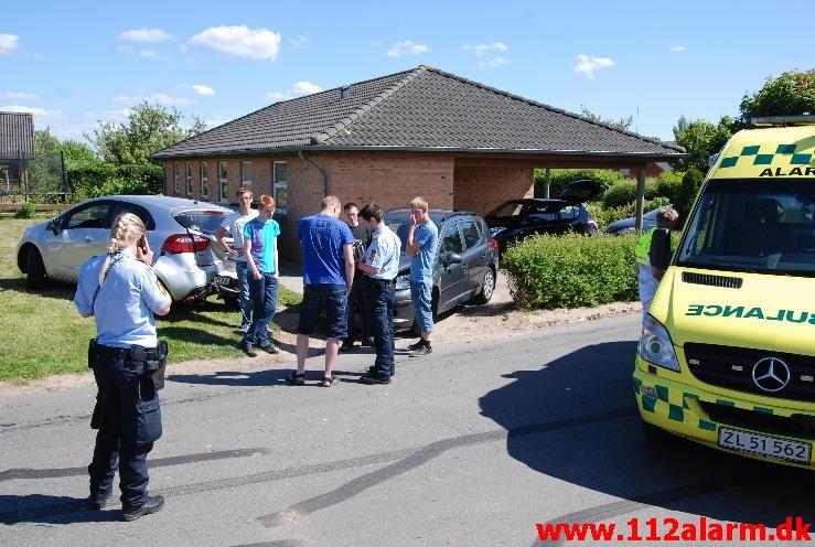 Meldingen lød på FUH-Fastklemte. Mørkholtvej 2 i Gårslev. 05/06-2013. Kl. 15:12.