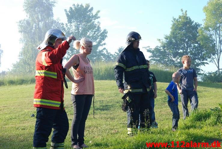 Skovbrand Børne og Ungecentret Solvej 62 i Vejle Ø. 05/06-2013. Kl. 19:34.