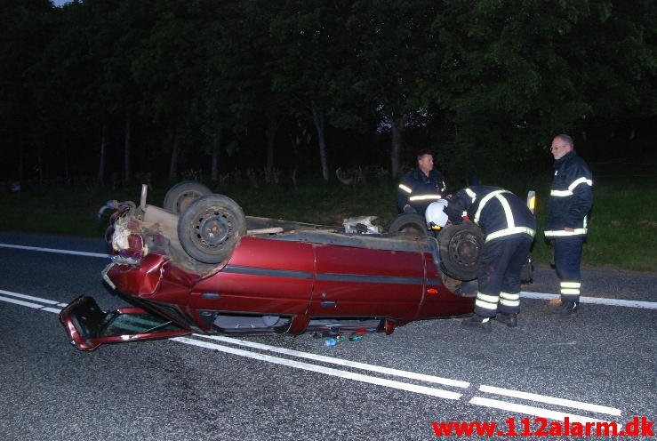 Havnet på taget. Koldingvej 446 i Højen. 11/06-2013. Kl. 22:07.