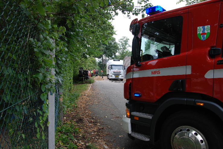 Gasledningsbrud. Svendsgade 137 i Vejle. 07/08-2013. Kl. 16:04.