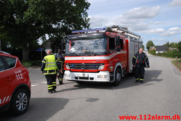 Overså et helleanlæg. Bredalvej i Hedensted kommune. 15/08-2013. Kl. 14:47.