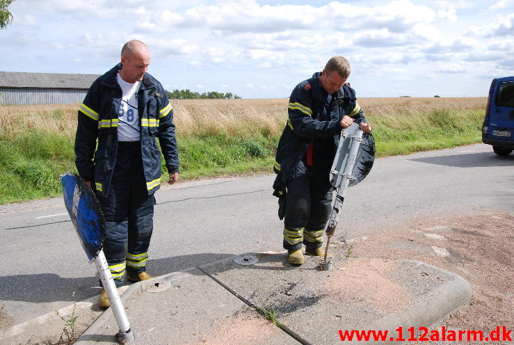 Overså et helleanlæg. Bredalvej i Hedensted kommune. 15/08-2013. Kl. 14:47.