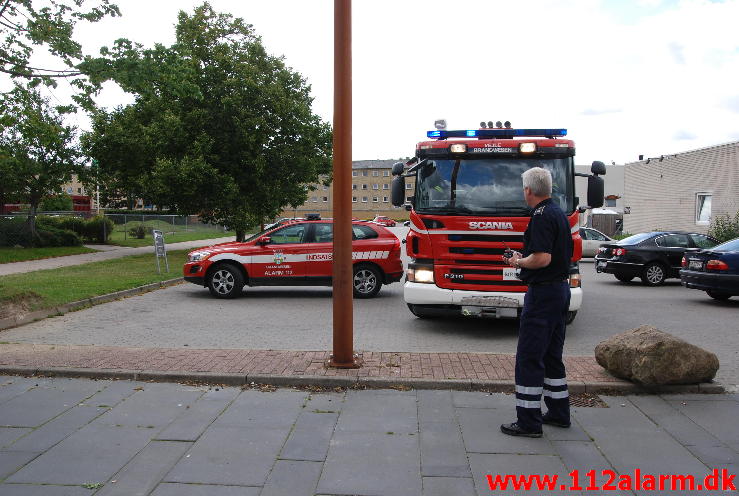 En dreng på 3 År fik fingeren til at sidde fast. Børnehaven Filuren på Finlandsvej i Vejle. 19/08-2013. Kl. 11:18.