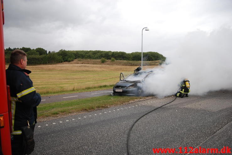 Bilbrand. Sønderdalen i Vejle. 01/09-2013. Kl. 13:58.