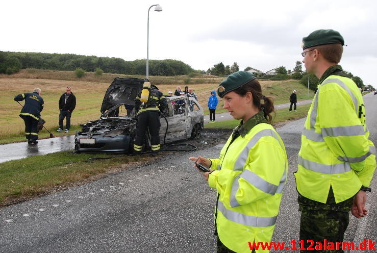 Bilbrand. Sønderdalen i Vejle. 01/09-2013. Kl. 13:58.