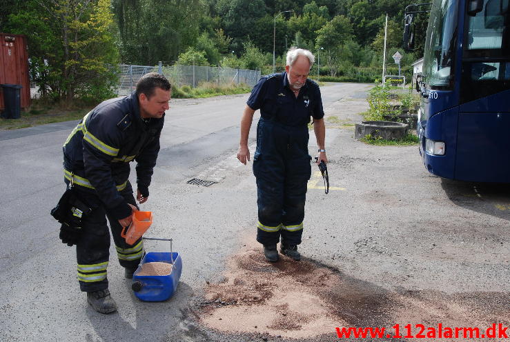 Mindre forurening. Ternevej i Vejle. 01/09-2013. Kl. 11:24.