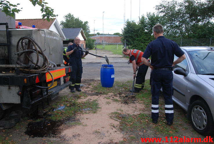 Mindre Forurning. Vestbanevej 1 i Vejle. 19/09-2013. Kl. 17:35.