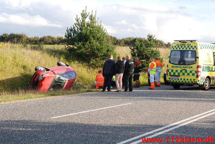 Meldingen lød på FUH-Fastklemte. Vingstedvej ved Bredsten. 29/09-2013. Kl. 16:48.