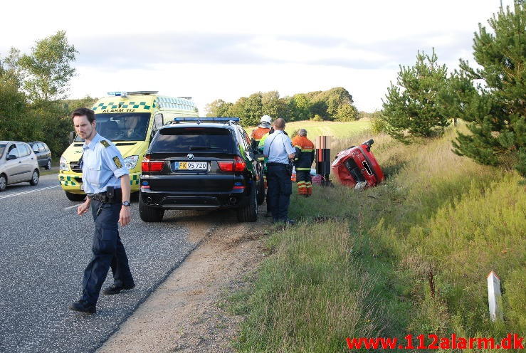 Meldingen lød på FUH-Fastklemte. Vingstedvej ved Bredsten. 29/09-2013. Kl. 16:48.