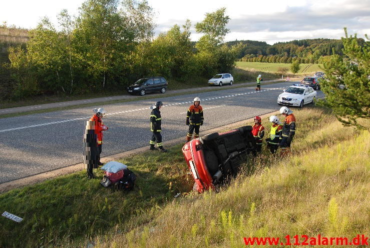 Meldingen lød på FUH-Fastklemte. Vingstedvej ved Bredsten. 29/09-2013. Kl. 16:48.