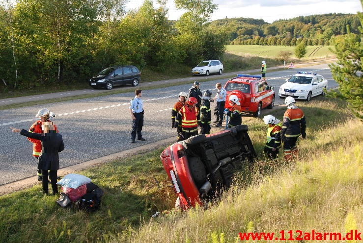 Meldingen lød på FUH-Fastklemte. Vingstedvej ved Bredsten. 29/09-2013. Kl. 16:48.