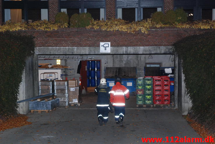 Brand på Munkebjerg Hotel. Munkebjergvej ved Vejle. 08/10-2013. Kl. 21:01.