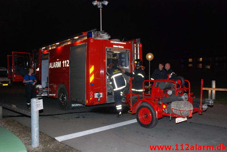 Brand på Munkebjerg Hotel. Munkebjergvej ved Vejle. 08/10-2013. Kl. 21:01.