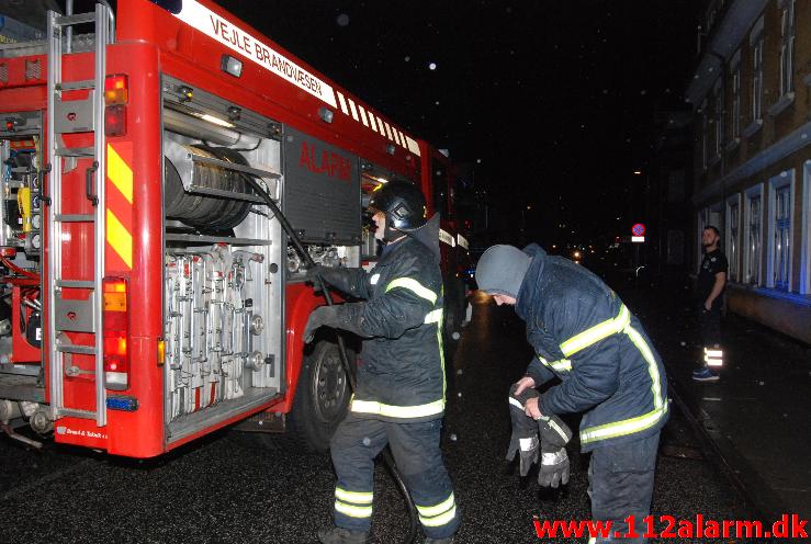 Brand i lejlighed. Vedelsgade 66 i Vejle. 26/10-2013. Kl. 20:05. 