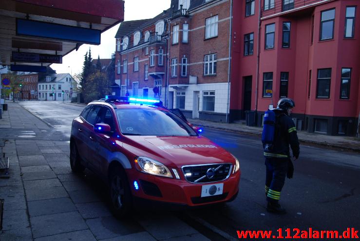 Gryden brændt på. Grejsdalsvej 11 i Vejle. 10/11-2013. Kl. 08:37.