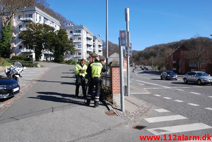 I dag lavede Politiet en fartkontrol.