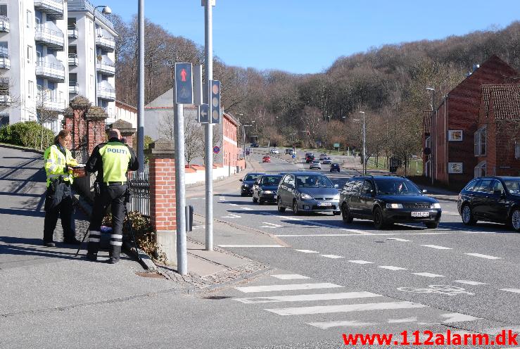 I dag lavede Politiet en fartkontrol.