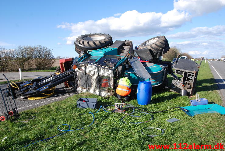 Væltet Traktor.