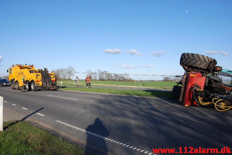 Væltet Traktor.