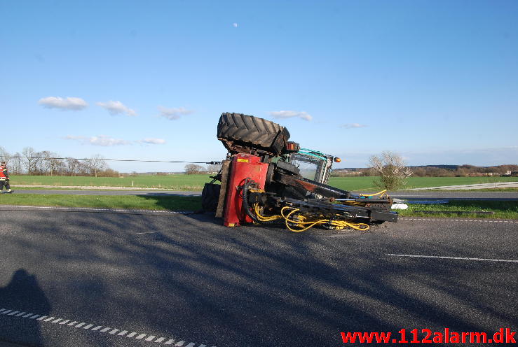 Væltet Traktor.