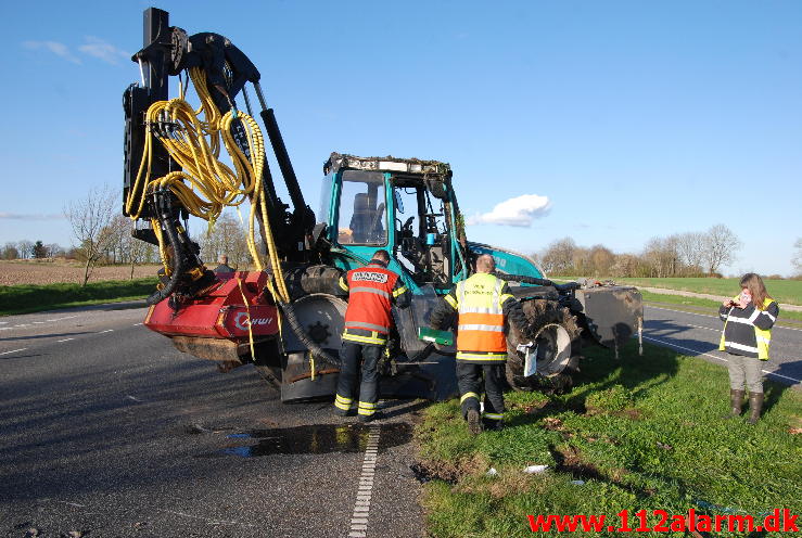 Væltet Traktor.