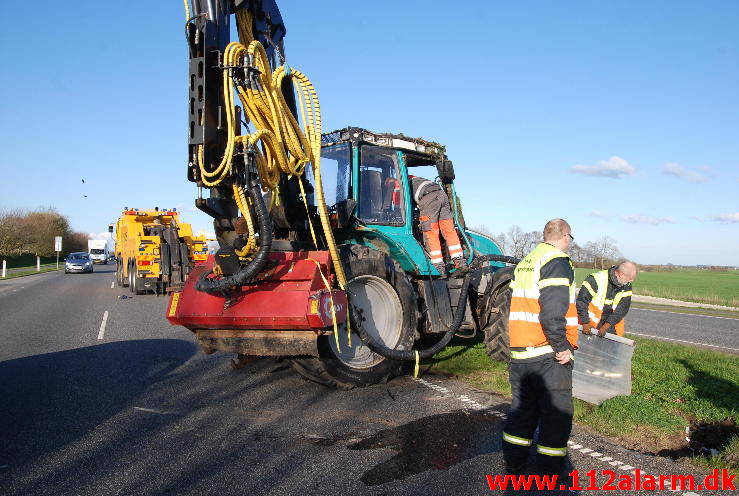 Væltet Traktor.