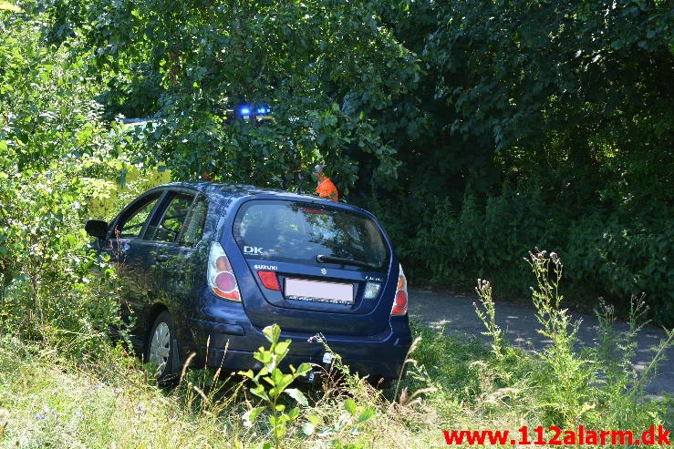 Trafikuheld med fastklemt.