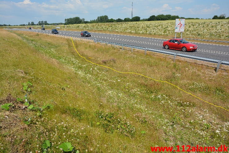 Trafikuheld med fastklemt.