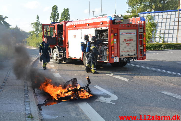 Brand i Knallert.