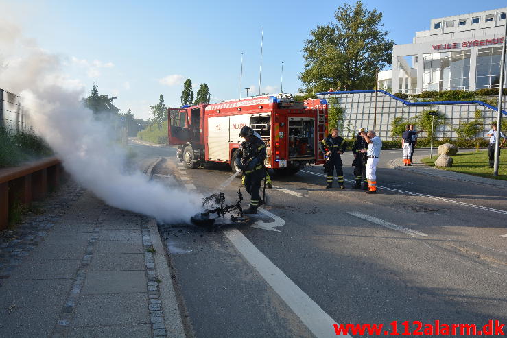 Brand i Knallert.