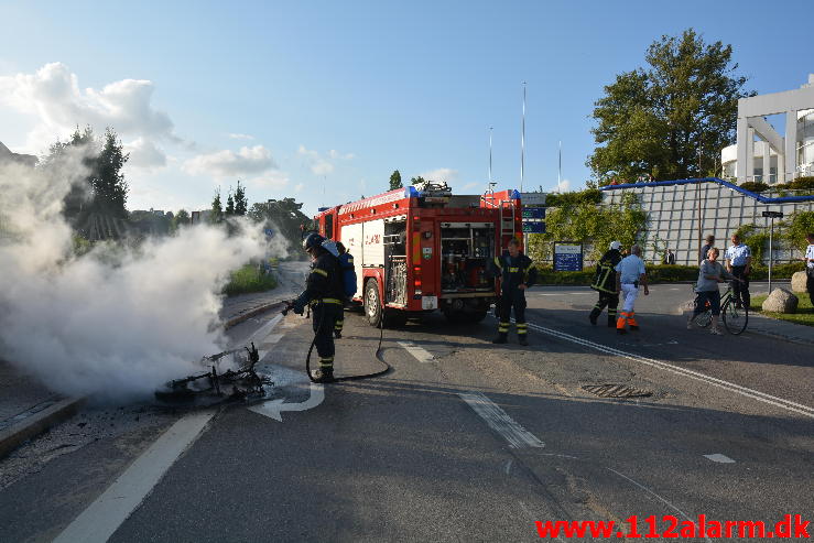 Brand i Knallert.