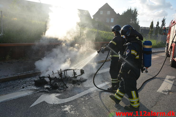 Brand i Knallert.