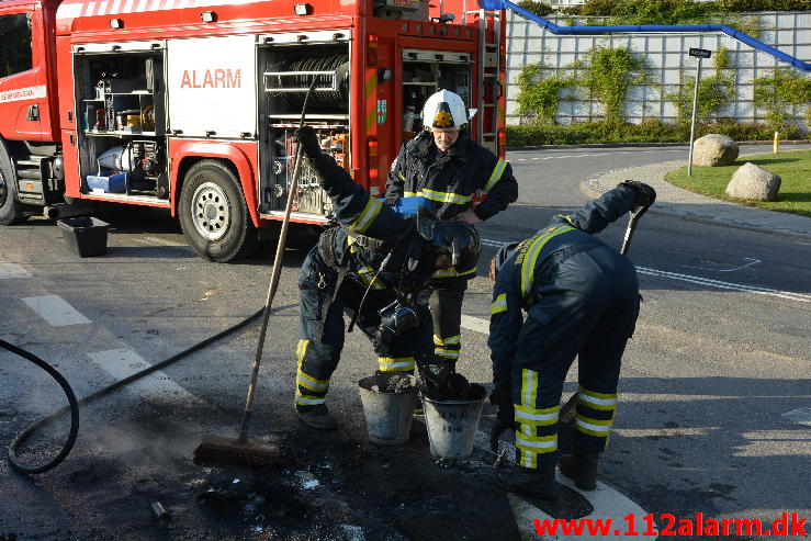 Brand i Knallert.