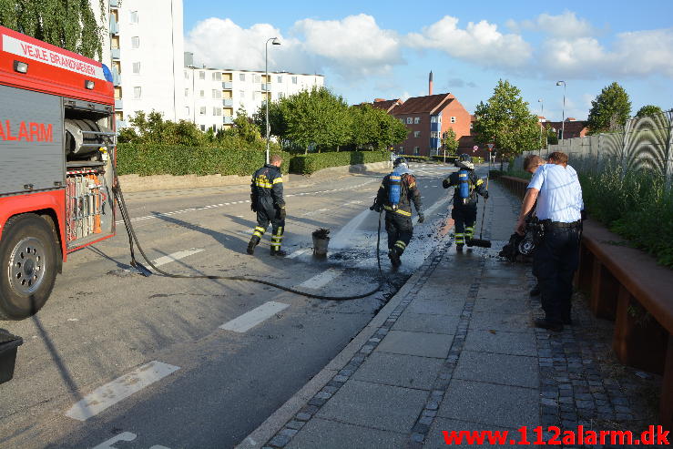 Brand i Knallert.