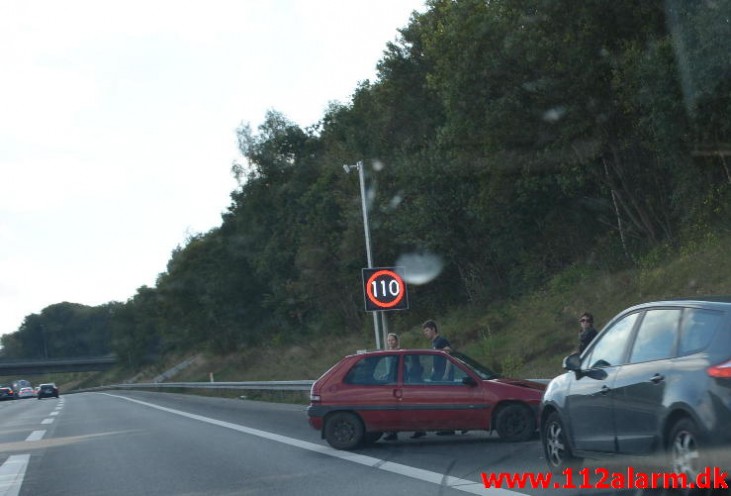 Færdselsuheld. Vejle fjordbroen. 11/09-2014. Kl. 15:30.