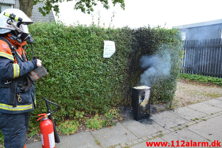 Mindre brand i et elskab i Jerlev.