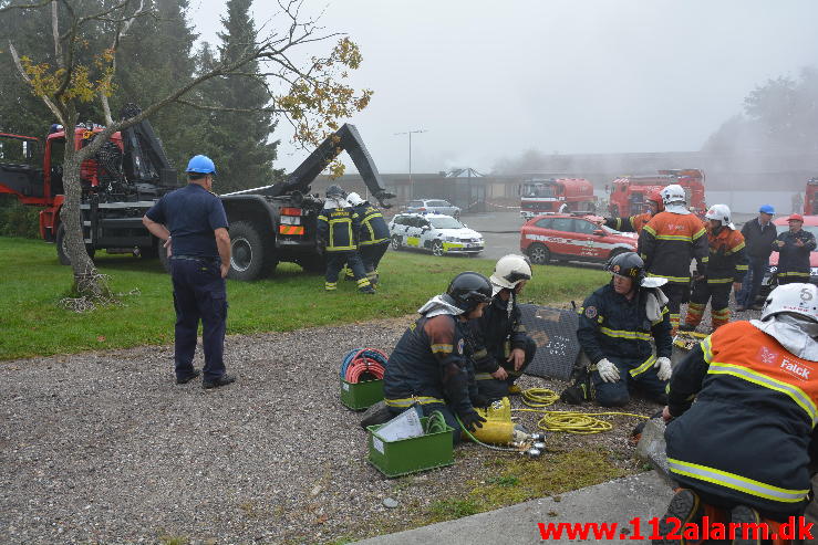 Større øvelse. Bommerhavevej i Skibet. 20/09-2014. Kl. 08:00.