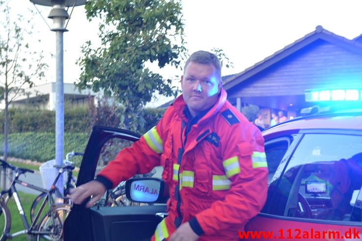 Mindre brand i emhætte. Stenagervænget i Vejle. 21/09-2014. Kl. 18:51.