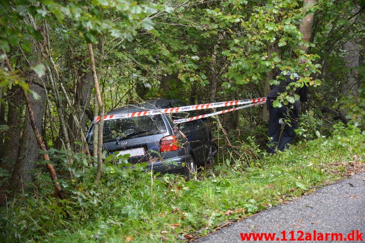 FUH med fastklemt. Ny Hornstrupvej i Vejle. 24/09-2014. KL. 17:09.