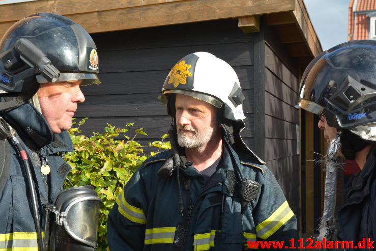 Brand i institution børnehuset. Danmarksgade i Vejle. 26/09-2014. Kl. 14:58.