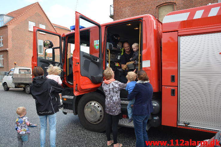 Brand i institution børnehuset. Danmarksgade i Vejle. 26/09-2014. Kl. 14:58.